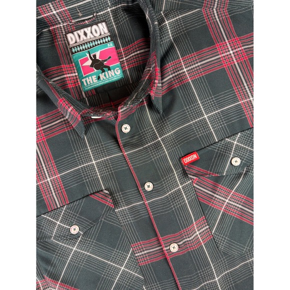 Dixxon Flannel Co The King Shirt Mens 5X Green Red Plaid Elvis Button Down
